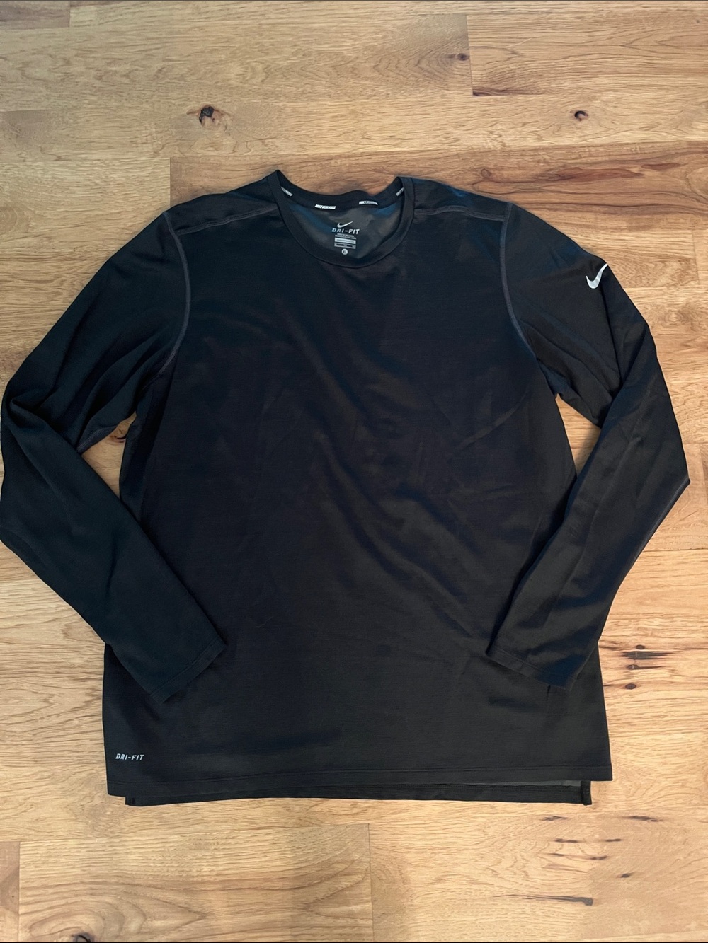 Nike Dri-FIT Men’s Black Performance Wool Blend Running Shirt